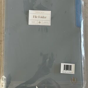 French Blue File Folder with Navy Tab